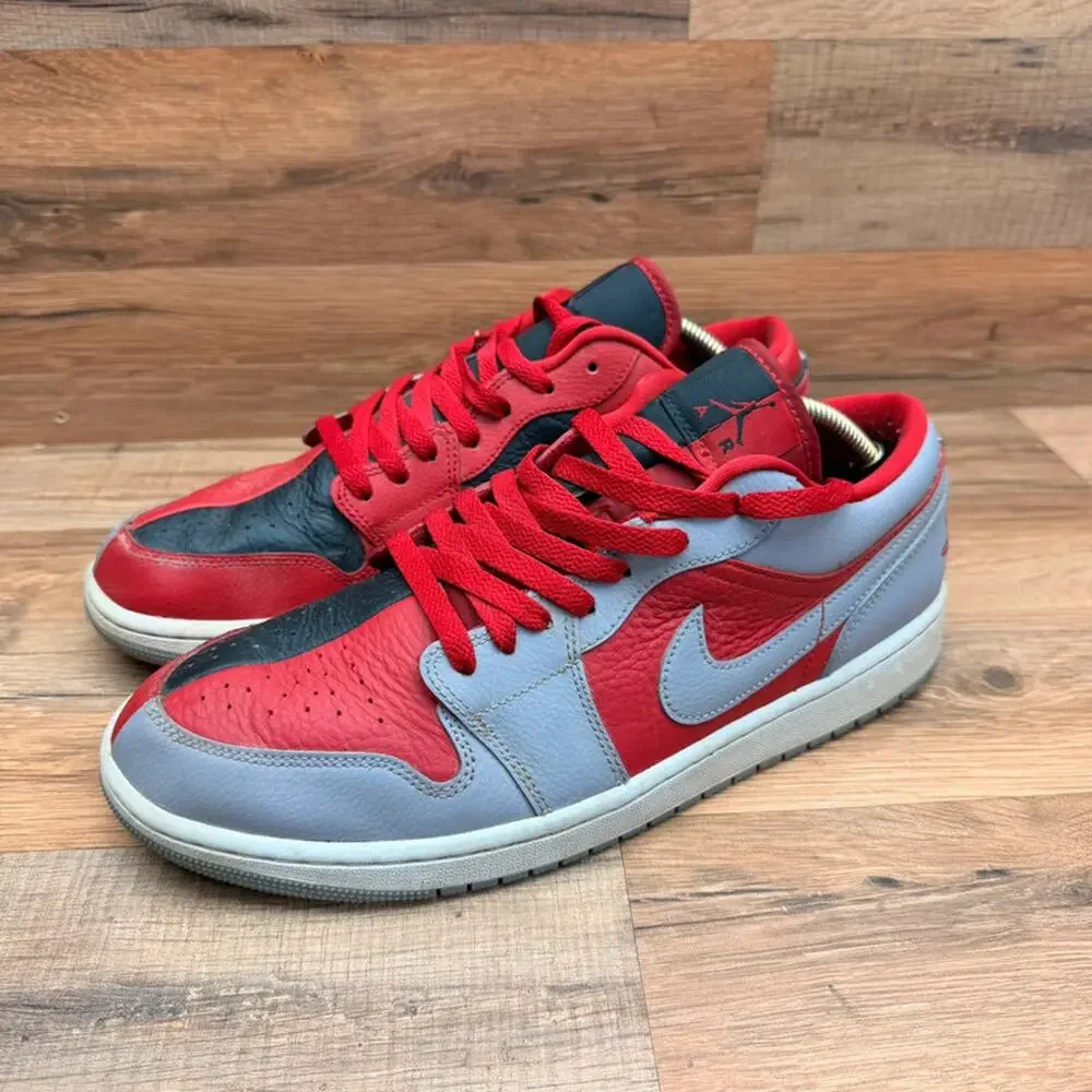 Nike Air Jordan 1 Low SE Women's 12 Split Gym Red Cement Grey DR0502-600 shoes